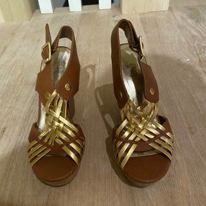 Brown Platform Wedges